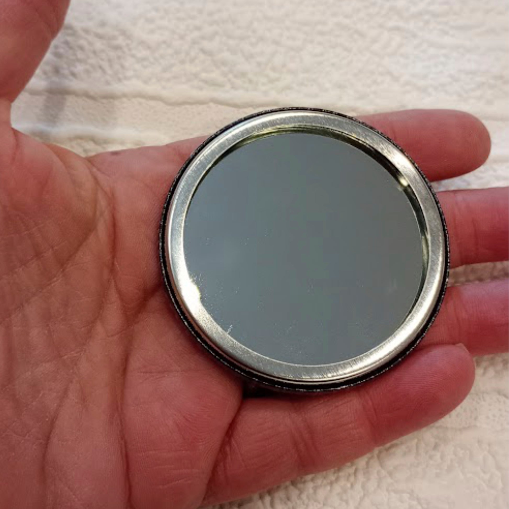 back of handheld mirror