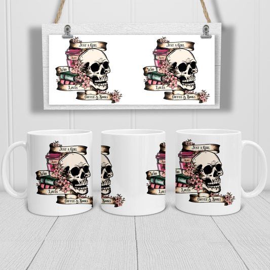 Personalised Tattoo Themed Mug | Book Lover | Gift For Her | 10oz Ceramic Mug