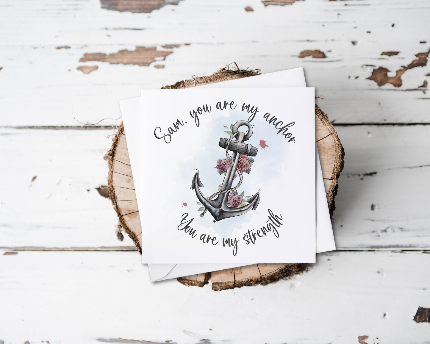 Pink Tattoo Style Personalised Card | Mother's Day | Birthday Card
