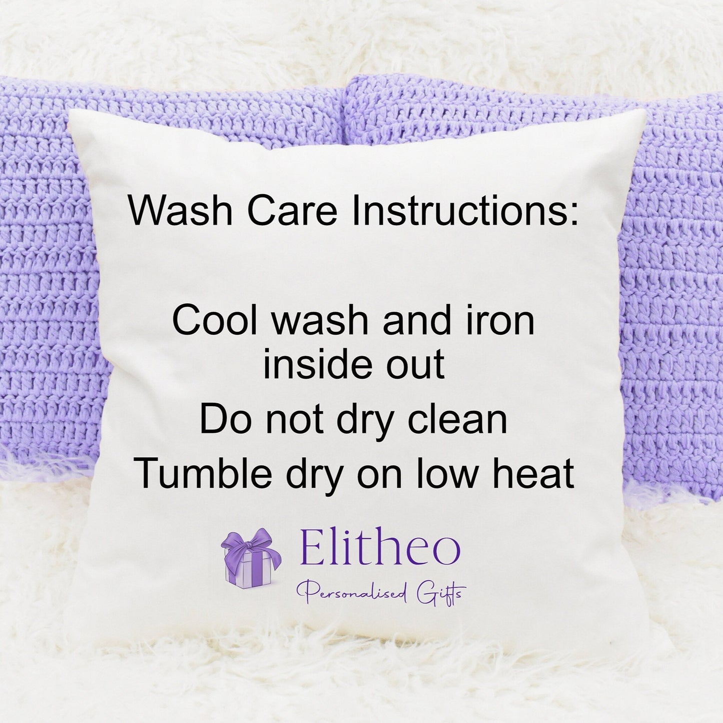 Cushion wash care instructions