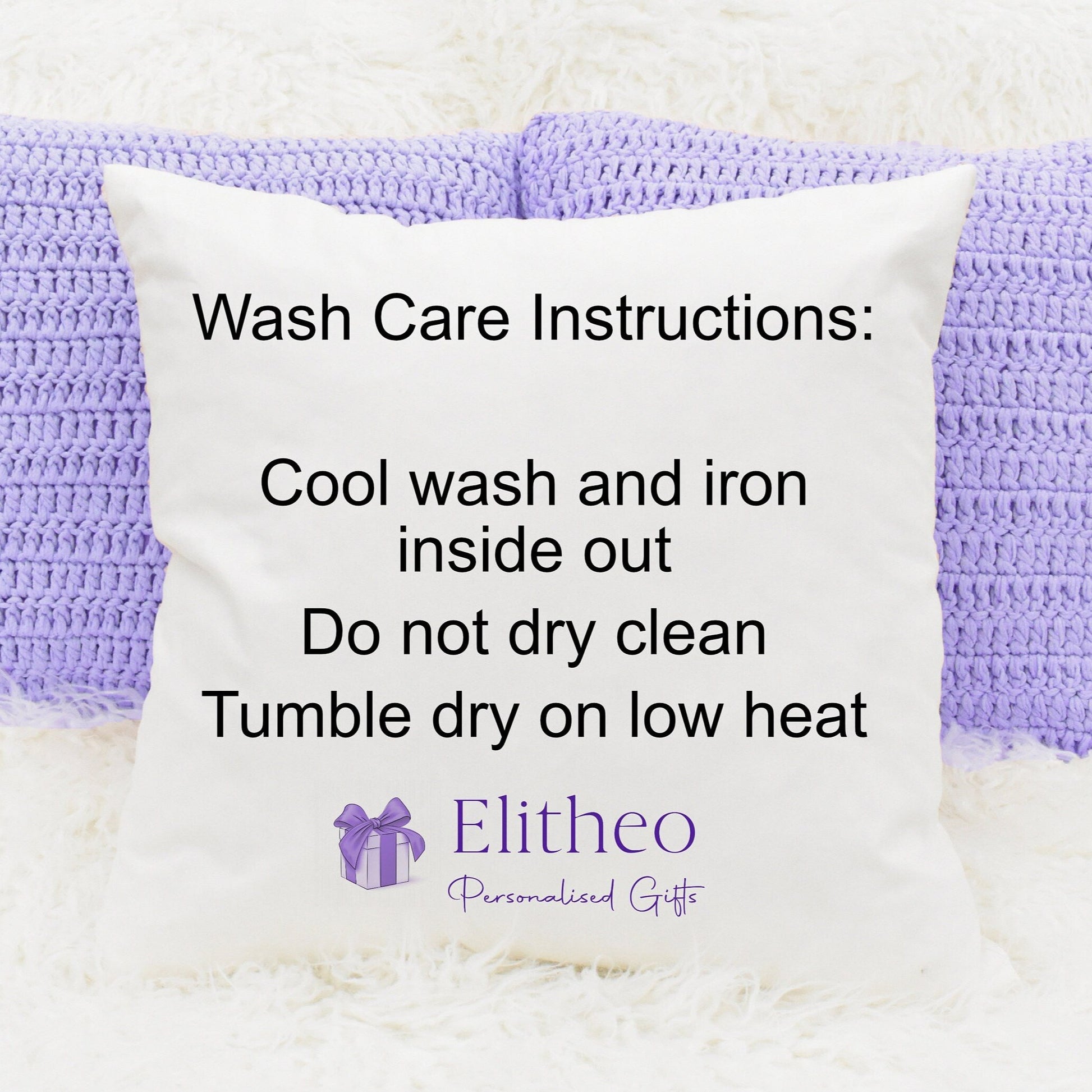 Cushion wash care instructions