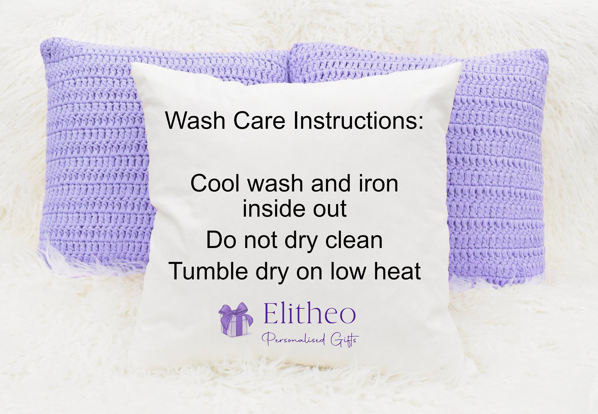 Cushion cover wash care instructions